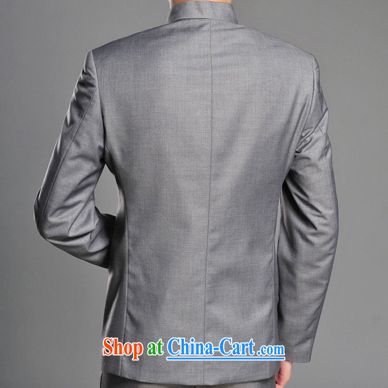 Bin Laden's (DAINSIDON) autumn and winter men's Chinese and smock for ethnic Chinese student and youth with the bridegroom marriage gray Sun Yat-sen suit gray smock L, Dan Sai (DAINSIDON), online shopping