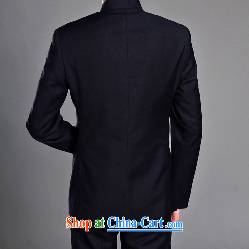 Bin Laden's (DAINSIDON) Men's Chinese and smock for stylish ethnic Chinese student and youth on the groom's wedding suit Zhongshan package containing cyan smock L, Dan Sai (DAINSIDON), online shopping