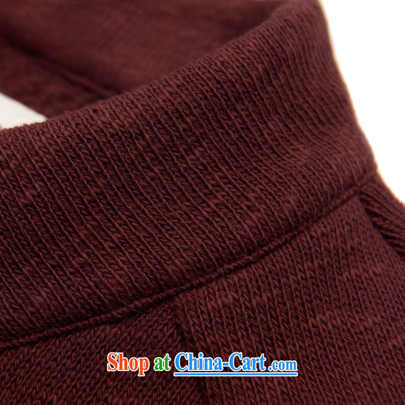 Fujing Qipai Tang China wind improved national costumes Terry knit shirts and stylish Tang jackets was created for T-shirt Chinese-tie men's autumn and winter lax 4 quarter jeans blue XL pre-sale 5 Day Shipping, Fujing Qipai Tang (Design seventang), onlin