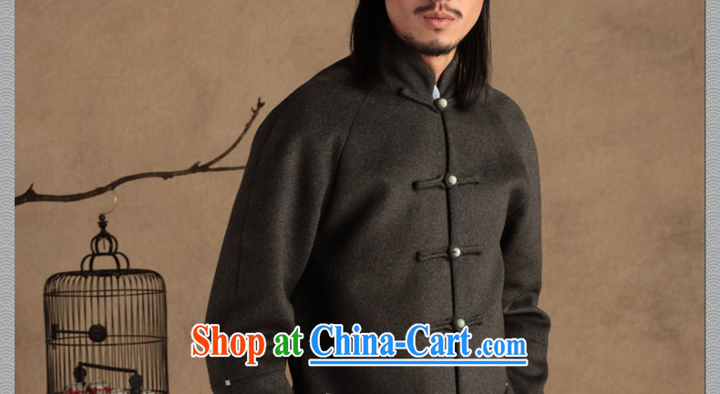 Only 3 Lisa China wind Jade 5, Jade buckle Tang replacing men and long fleece coat is ethnic Han-gray Winter Campaign (XXL) pictures, price, brand platters! Elections are good character, the national distribution, so why buy now enjoy more preferential! Health