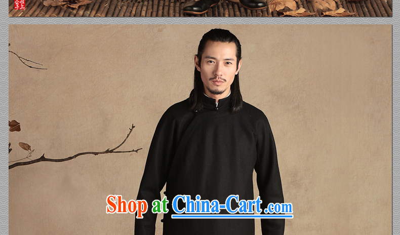 Only 3 Chinese wind wool is a flap up and jacket Chinese men and cultivating ethnic Chinese Han-thick winter Black Movement (XXL) pictures, price, brand platters! Elections are good character, the national distribution, so why buy now enjoy more preferential! Health