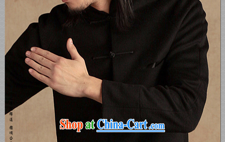Only 3 Chinese style Chinese men's disc for cultivating Chinese national improved stylish casual wool? The jacket thick black movement (XXL) pictures, price, brand platters! Elections are good character, the national distribution, so why buy now enjoy more preferential! Health