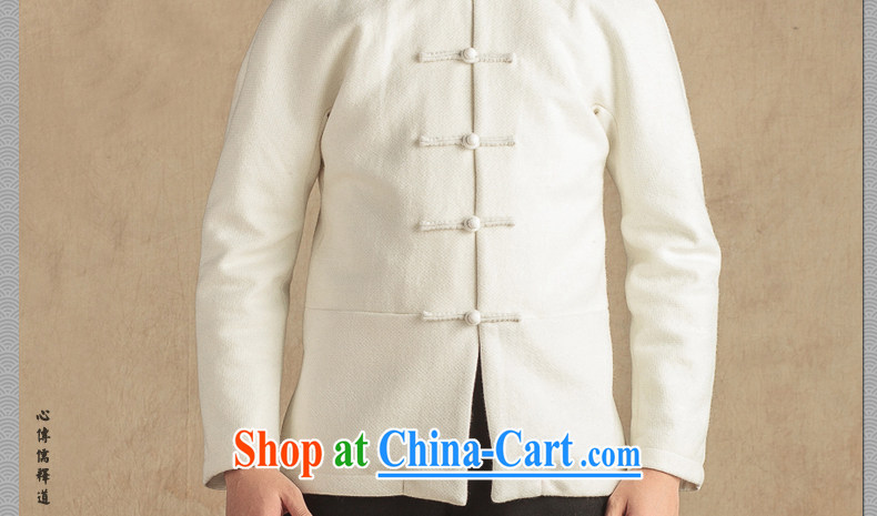 Only 3 Chinese wind wool is the improvement for the Chinese men's national dress thick winter parka brigades