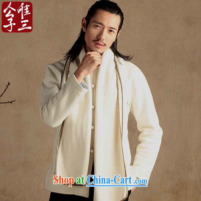 Only 3 Chinese wind wool is the improvement for the Chinese men's national costume thick winter parka brigades