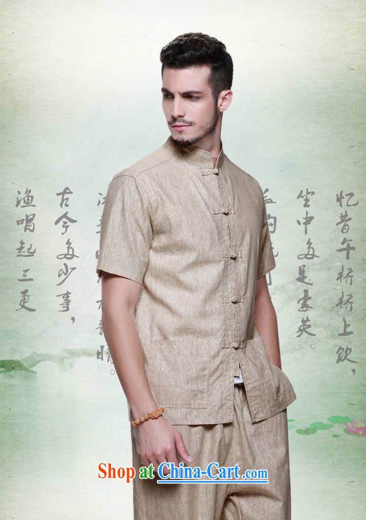 cool ocean new linen men's Chinese package China wind short-sleeved shirts and trousers summer manually load the clip, for antique Chinese national costumes the gray, short-sleeved pants kit) 41/175 pictures, price, brand platters! Elections are good character, the national distribution, so why buy now enjoy more preferential! Health