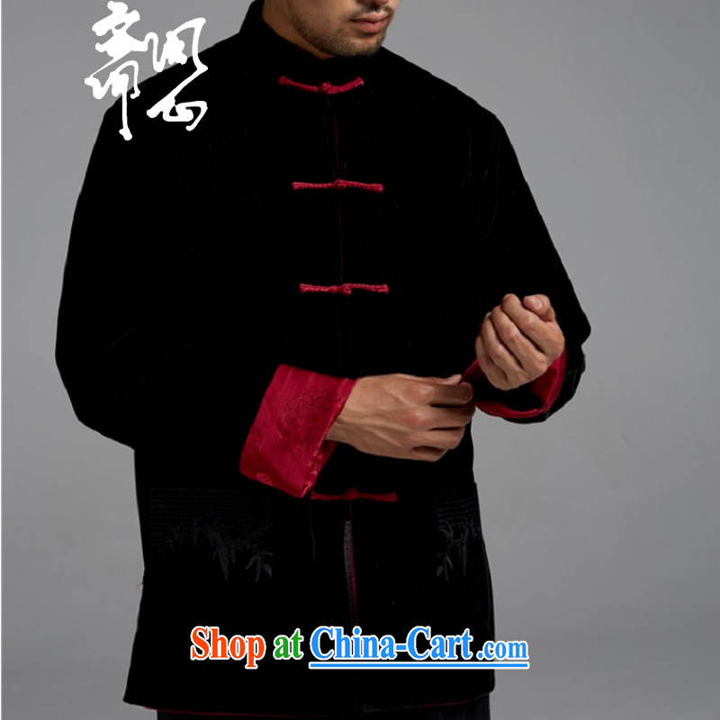 Ask a vegetarian _the autumn as soon as possible new men wearing two Tang jackets men's T-shirt WXZ 1502 Black + red XXL