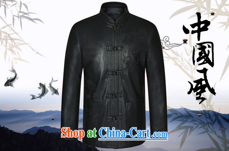 The British still Spencer 2015 spring new, older men and replacing Tang on the back stamp leather jacket Z 8090 black 190 pictures, price, brand platters! Elections are good character, the national distribution, so why buy now enjoy more preferential! Health