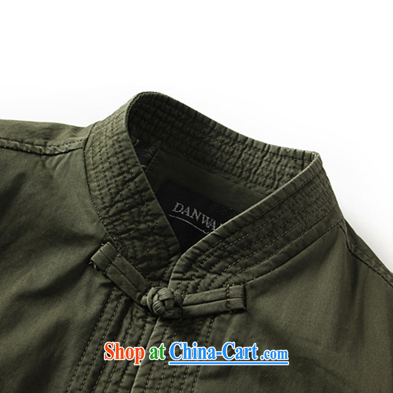 Dan smoke spring new, older men modern Chinese, for pure cotton China wind embroidery father replace Tang jackets pickles color 190, Bin Laden smoke, shopping on the Internet