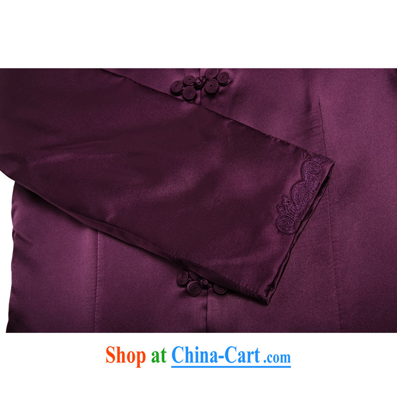 0899 new elegant woman with short, autumn and winter load in Chinese elderly mother with T-shirt jacket improved aura purple 4 XL, and mobile phone line (gesaxing), and, on-line shopping