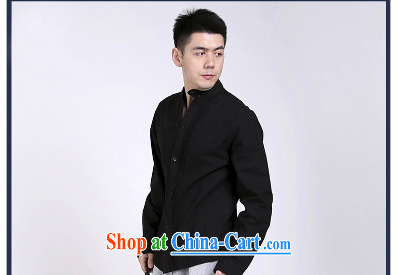 Hill People Movement original Chinese style cotton shirt the Chinese shirt, collar Zen men's black linen clothing Nepal retreat serving black XXL pictures, price, brand platters! Elections are good character, the national distribution, so why buy now enjoy more preferential! Health