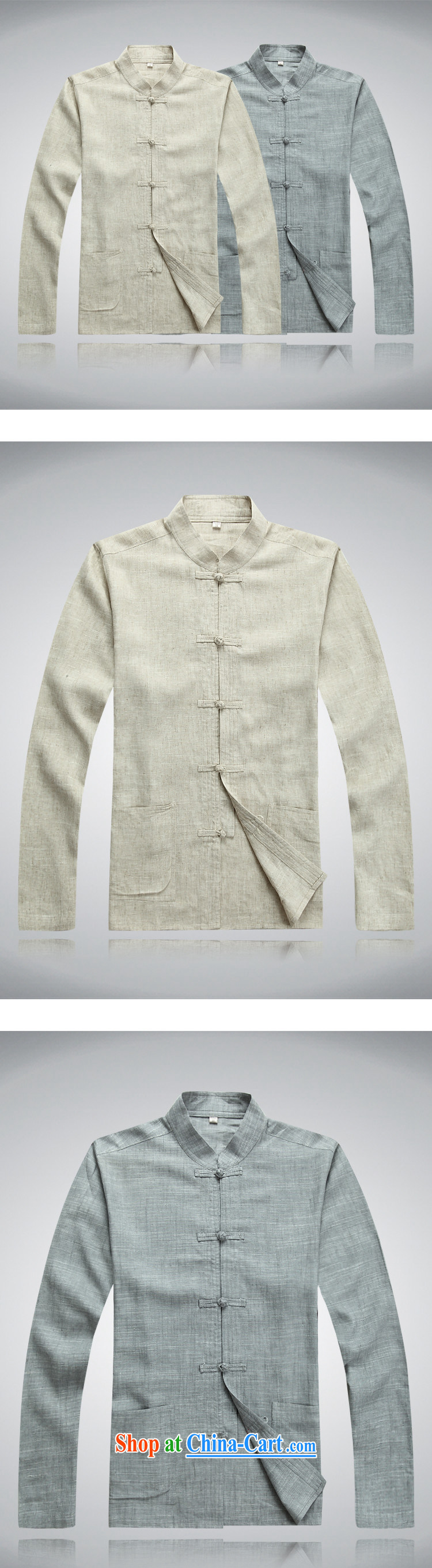 Bong-ki Paul 2014 spring and summer thin Chinese linen package Chinese men Tang long-sleeved jacket, older Chinese package leisure men's 2042 gray XXXL pictures, price, brand platters! Elections are good character, the national distribution, so why buy now enjoy more preferential! Health