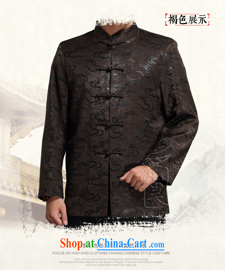 Vincent van Gogh's 2015 Annual Meeting New Men Tang jackets jackets, older long-sleeved Tang with autumn and winter, smock collar J 1518 brown XXXXL pictures, price, brand platters! Elections are good character, the national distribution, so why buy now enjoy more preferential! Health
