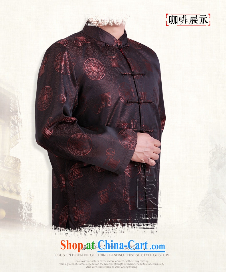 Van Gogh's annual New Tang jackets and older larger Chinese men's jacket jacket China wind parka brigades