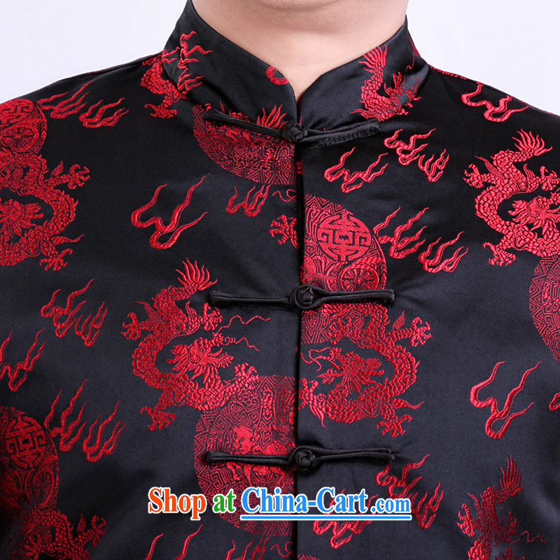 Van Gogh's New Dragon Chinese men's jacket China wind-back long-sleeved jacket and replace the older fall and winter 1502 H red XXXXL, Van Gogh's annual, and shopping on the Internet