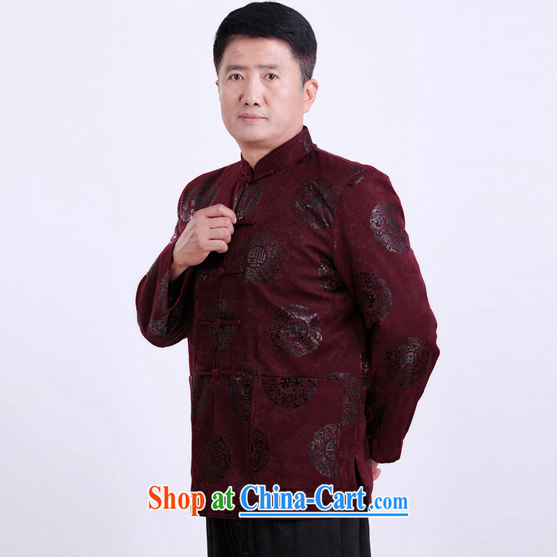 A property, the older Chinese men's jacket thicken the Life large, male Chinese wind Male Red XXXL, property, language (wuyouwuyu), shopping on the Internet