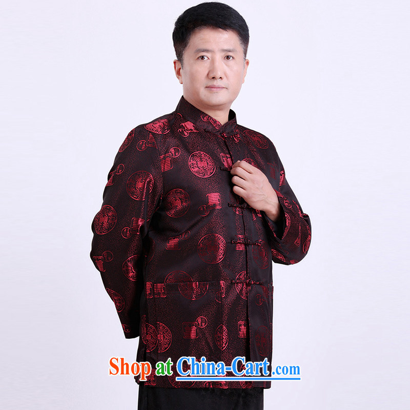 Property is property, Chinese men and the code in the thick winter spring birthday clothing brown 4 XL, property, language (wuyouwuyu), shopping on the Internet