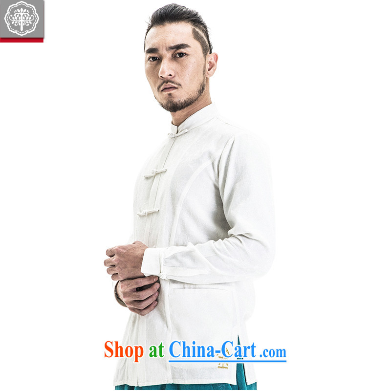To tree spring 2015 New China Chinese men's shirts, for cultivating Chinese long-sleeved shirt and crimson giant, tree (EYENSREE), shopping on the Internet