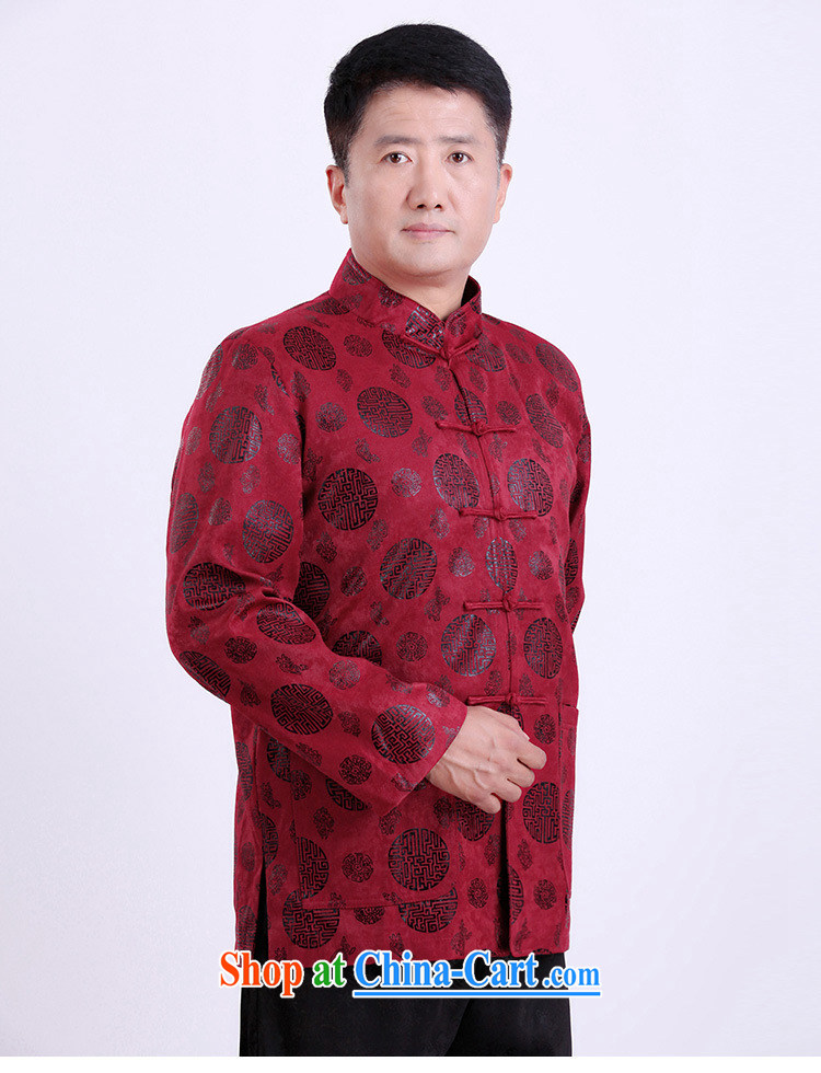 A property, the older men and the Chinese men's jacket large, thick Chinese style red quilted coat XXXL pictures, price, brand platters! Elections are good character, the national distribution, so why buy now enjoy more preferential! Health
