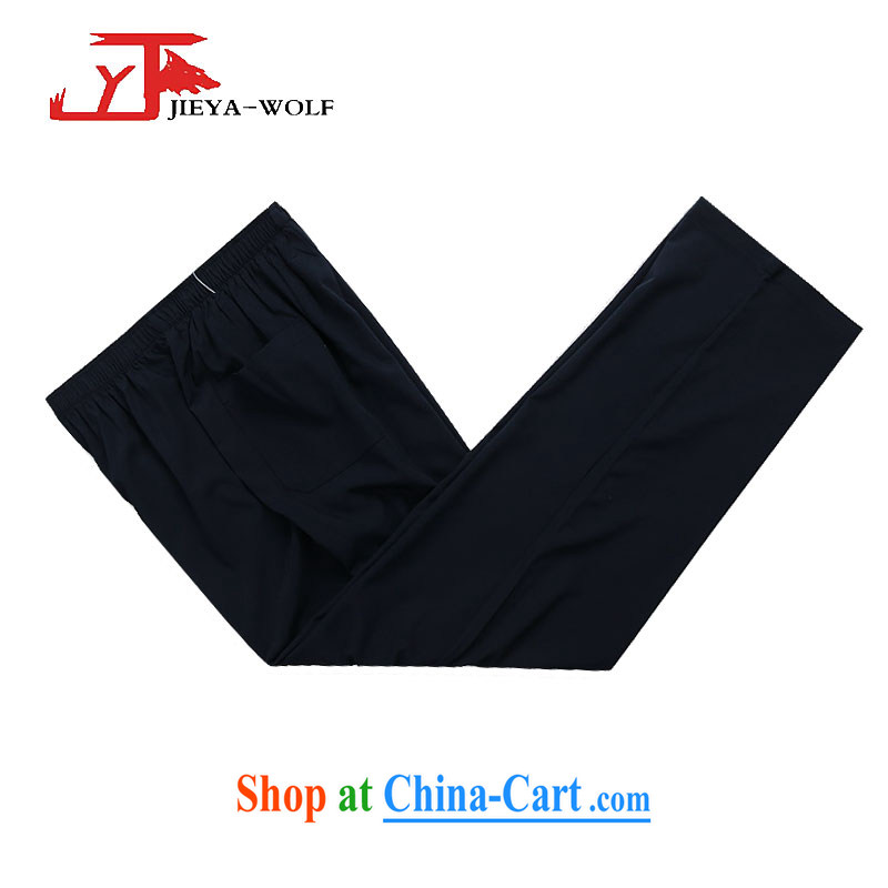 Cheng Kejie, Jacob - Wolf JEYA - WOLF new kit Tang on men's short-sleeved summer thin package men's Chinese leisure package China wind, 165 pants/S, JIEYA - WOLF, shopping on the Internet