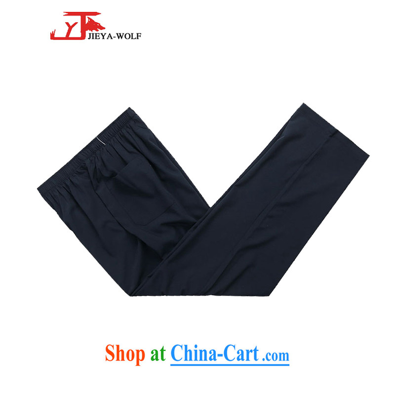 Cheng Kejie, Jacob - Wolf JEYA - WOLF new kit Tang on men's short-sleeved summer thin package men's Chinese leisure package China wind, 165 pants/S, JIEYA - WOLF, shopping on the Internet