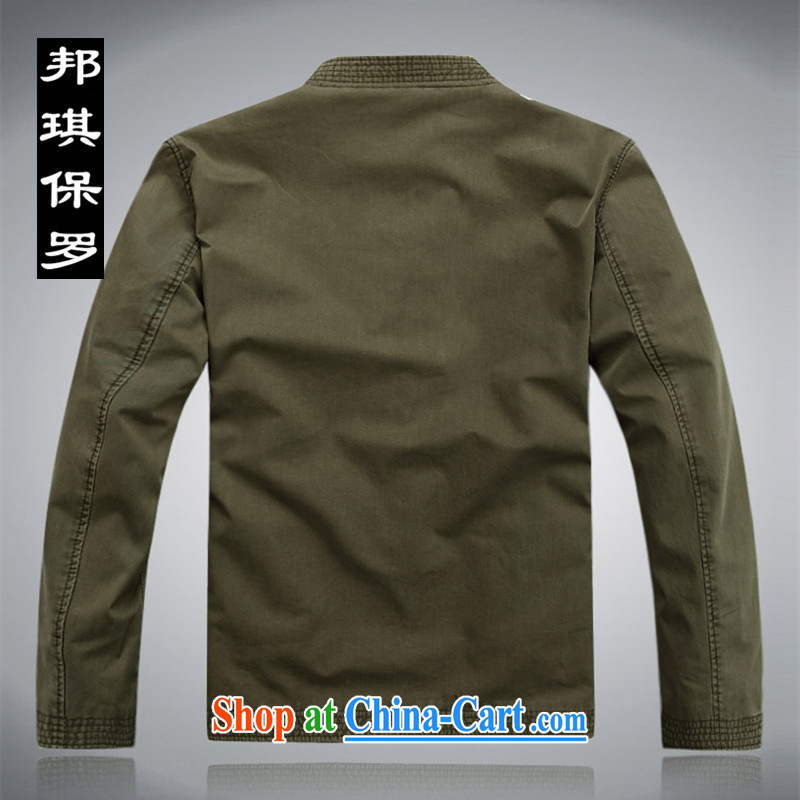 Bong-ki Paul 2014 thick, male Chinese T-shirt pure cotton, older Chinese men and national costumes China wind fall and winter men's jackets, old grandfather with 3 color XXXL, Angel Paul, shopping on the Internet