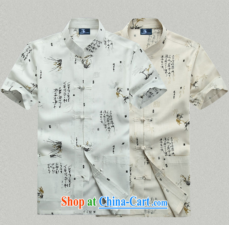 Jack And Jacob - Wolf JEYA - WOLF new Chinese men's short-sleeve fine cotton Ma stylish. Summer thin T-shirt men's Chinese national casual shirt white bamboo 185/XXL pictures, price, brand platters! Elections are good character, the national distribution, so why buy now enjoy more preferential! Health