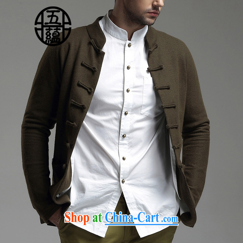 The TSU defense (Azouari) China wind men's beauty Tang woolen long-sleeved Chinese, neck jacket take a gray XXXXL is a custom does not and will not switch to the defense (AZOUARI), shopping on the Internet
