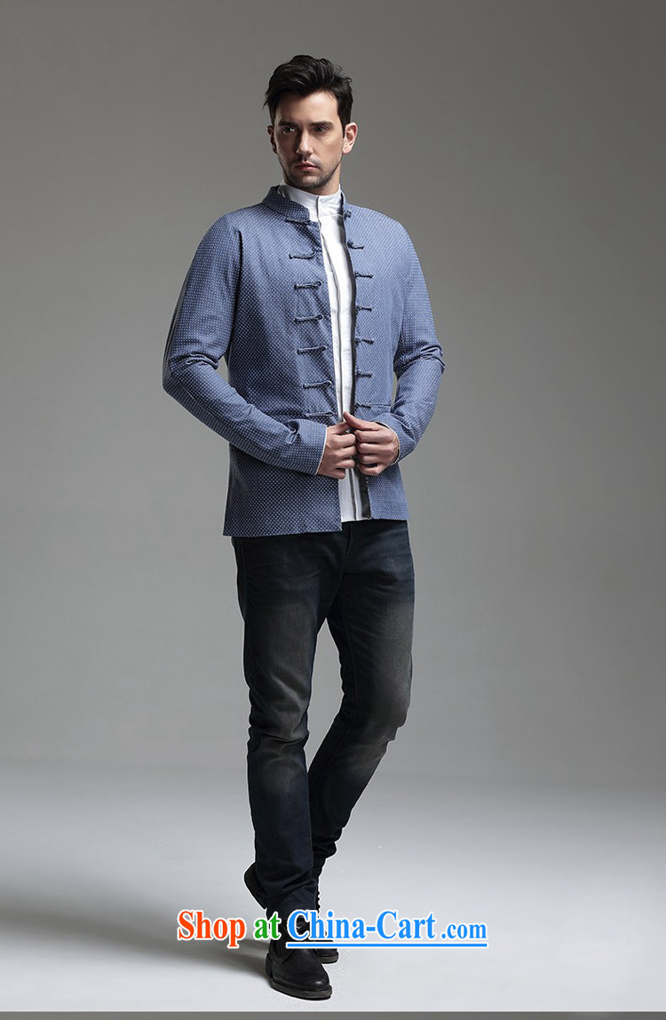 The TSU defense (Azouari) China wind men's long-sleeved Tang jackets dot style, dark blue L pictures, price, brand platters! Elections are good character, the national distribution, so why buy now enjoy more preferential! Health