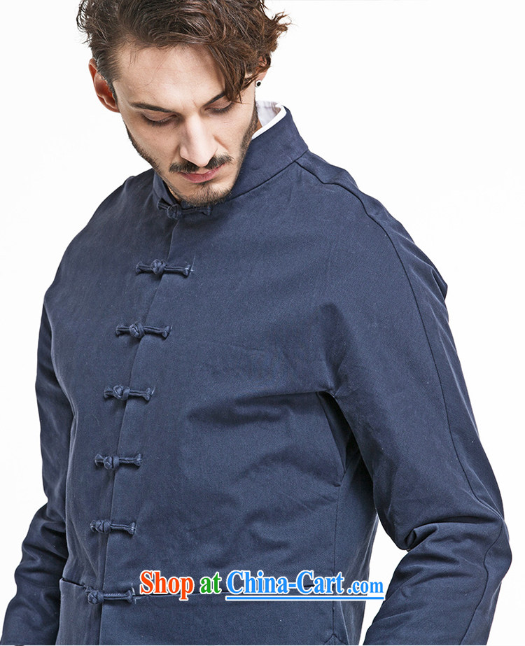 The TSU defense (Azouari) China wind men's beauty Chinese long-sleeved thick double-neck jacket blue XXL pictures, price, brand platters! Elections are good character, the national distribution, so why buy now enjoy more preferential! Health