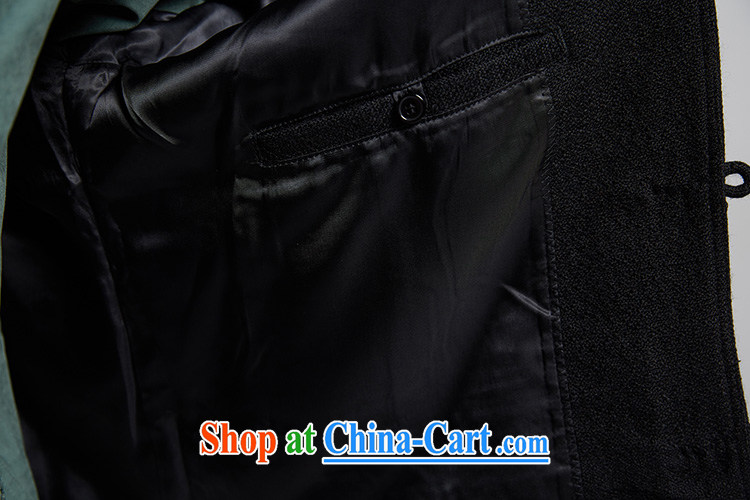 De-tong in China wind improved stylish men's Chinese 2015 fall and winter, Chinese 3 layer cuff casual jacket black 52/XXXL pictures, price, brand platters! Elections are good character, the national distribution, so why buy now enjoy more preferential! Health