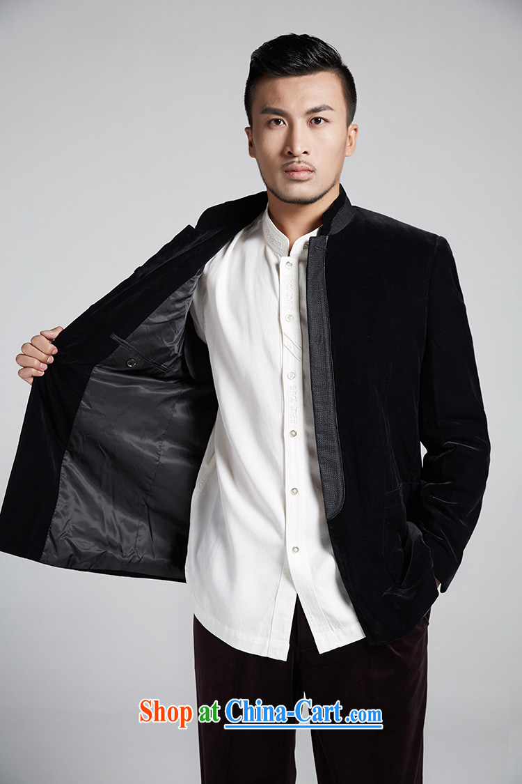 De-tong William champion 2015 autumn and winter handsome improvement for the smock jacket and tie stylish beauty men's Chinese China wind male black XXXL pictures, price, brand platters! Elections are good character, the national distribution, so why buy now enjoy more preferential! Health