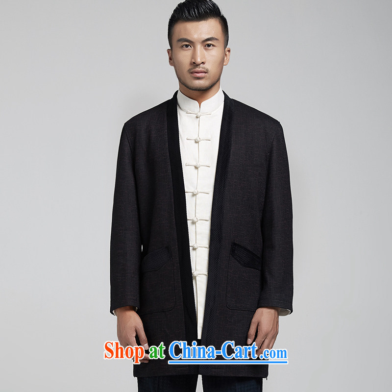 De-tong South Pavilion Chinese hair? men's Chinese Dress Chinese wind Yi minimalist atmosphere surrounded the original Chinese wind men's 2015 spring black XL, de-tong, shopping on the Internet
