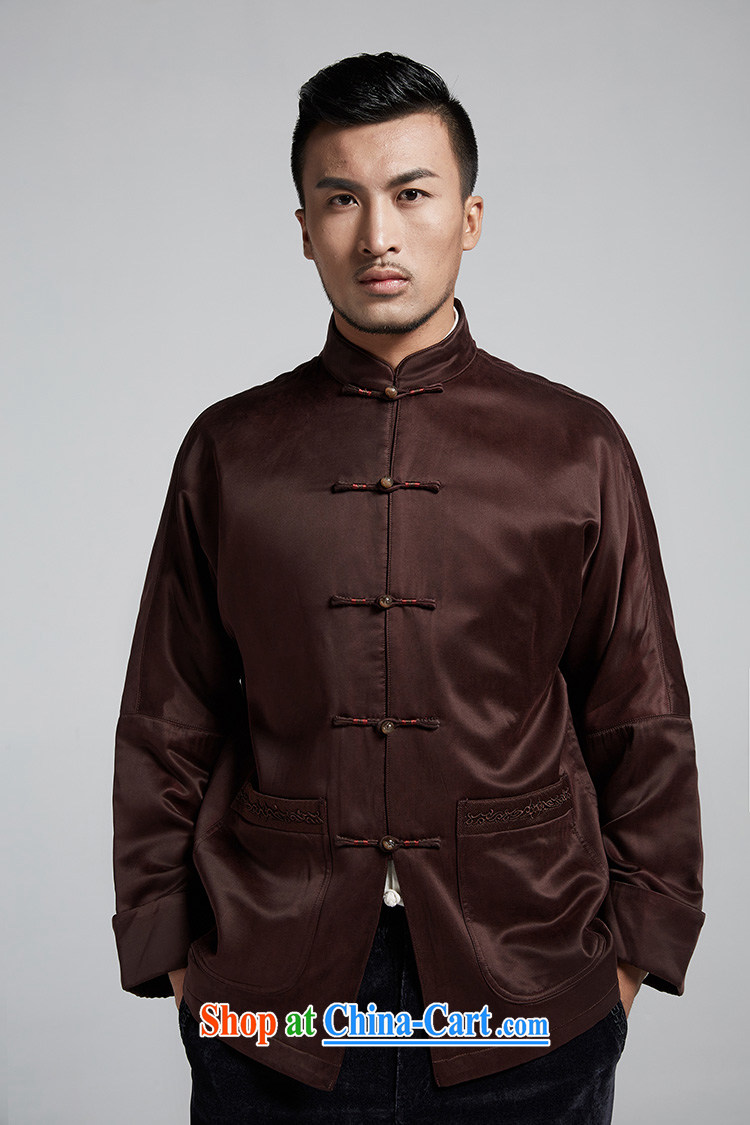 De wind the in your older upscale Chinese men's jacket 2015 autumn and winter, Chinese two cuff casual parka brigades