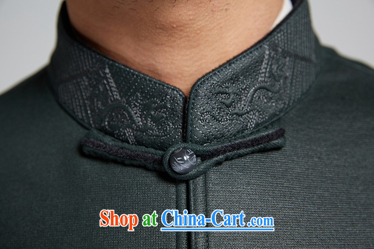 De-tong-gon, upscale knitting ripstop taffeta overlay style improved lint-free cloth and cuff-tang jackets elegant original China wind male 2015 autumn and winter, green XXXL pictures, price, brand platters! Elections are good character, the national distribution, so why buy now enjoy more preferential! Health