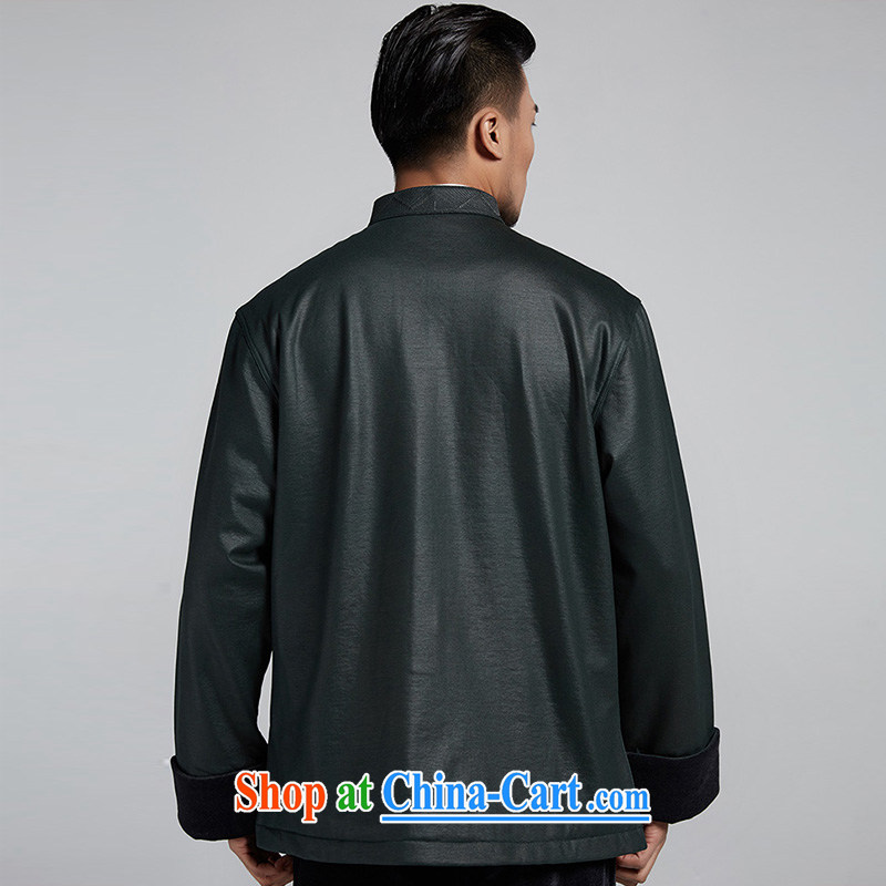 De-tong-gon Hill high knitted stylish ripstop taffeta overlay improved lint-free cloth and cuff-tang jackets Mr. Joinet, the original China wind men's 2015 fall and winter, green XXXL, de-tong, and shopping on the Internet