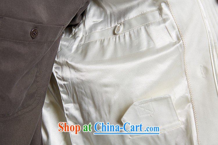 Wind, as well as church day pure white improved Chinese men's parka brigades