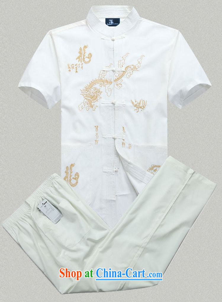 Jack And Jacob - Wolf JEYA - WOLF new kit Chinese men's short-sleeved summer thin package men's Chinese leisure package retro embroidered dragon, beige a XXL/185 pictures, price, brand platters! Elections are good character, the national distribution, so why buy now enjoy more preferential! Health