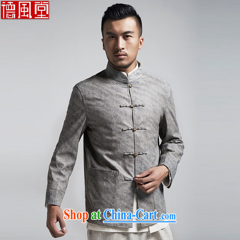 De-tong, China wind men's jackets Tang fitted parka brigades