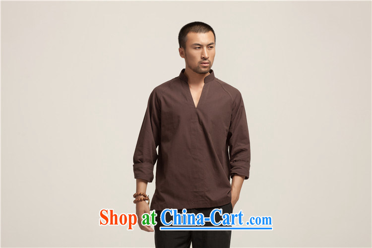 De-tong-hsuan-chi Tang package head V collar cotton muslin long-sleeved T-shirt spring 2015 China wind and light gray XXXL pictures, price, brand platters! Elections are good character, the national distribution, so why buy now enjoy more preferential! Health