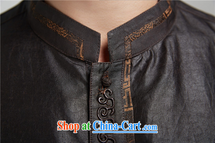 De-Tong Ya taxi silk Chinese men's shirts Hong Kong cloud yarn long-sleeved three-dimensional embroidery China wind men's 2015 spring black 52/XXXL pictures, price, brand platters! Elections are good character, the national distribution, so why buy now enjoy more preferential! Health