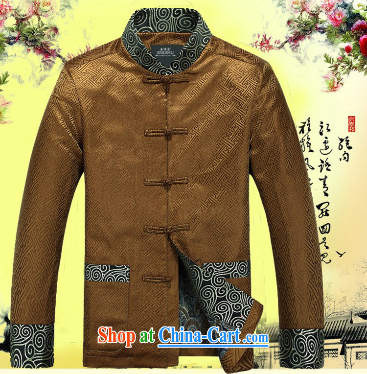 golden poppy mouse spring loaded Tang is in the Men's old t-shirt jacket Tang fitted jacket birthday clothing Tang fitted jacket jacket gold XXXL pictures, price, brand platters! Elections are good character, the national distribution, so why buy now enjoy more preferential! Health