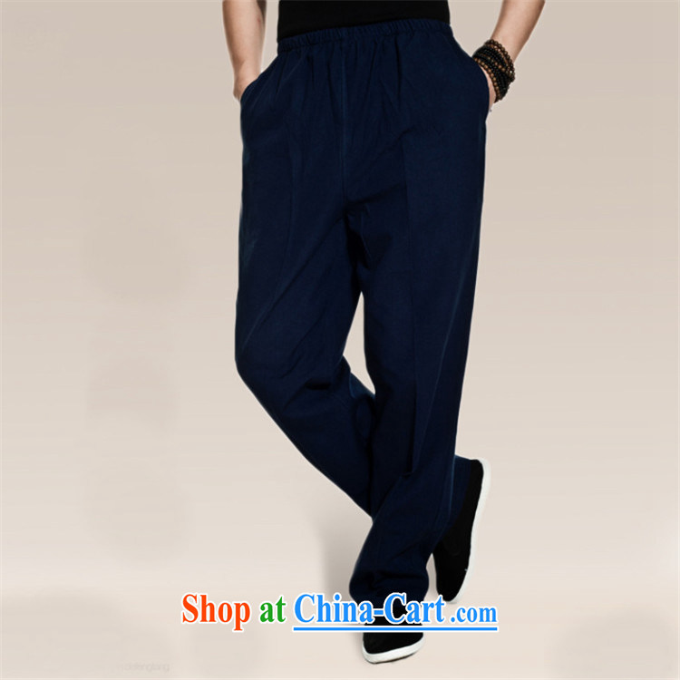 De-tong in 2015 really cotton muslin spring tension Chinese pants Chinese pants double-side pockets pristine Chinese Wind and dark coffee XL pictures, price, brand platters! Elections are good character, the national distribution, so why buy now enjoy more preferential! Health