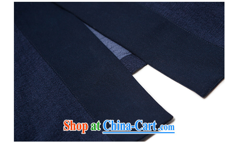 To him, Chinese wind innovation, served on T-shirt Chinese Zen T-shirt men's stylish ethnic wind leisure jacket, dark blue (XXL) pictures, price, brand platters! Elections are good character, the national distribution, so why buy now enjoy more preferential! Health