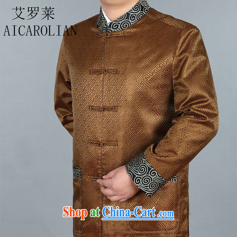 The Carolina boys spring loaded Tang in the older Chinese men's National wind Chinese clothing jacket gold XXXL, AIDS, Tony Blair (AICAROLINA), shopping on the Internet