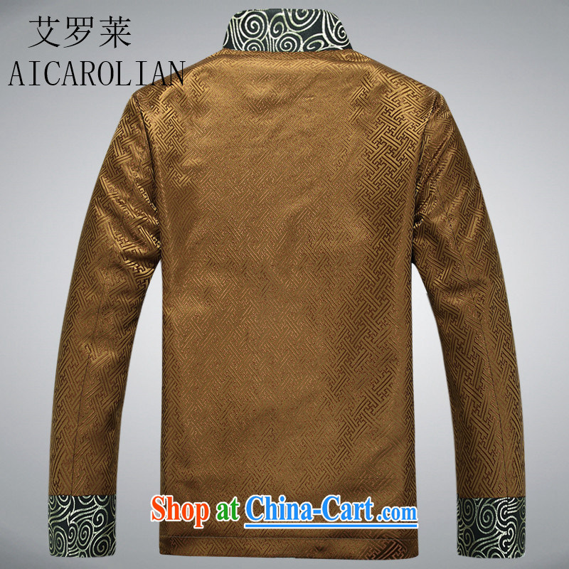 The Carolina boys spring loaded Tang in the older Chinese men's National wind Chinese clothing jacket gold XXXL, AIDS, Tony Blair (AICAROLINA), shopping on the Internet