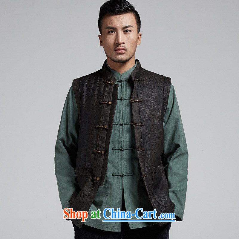 De-tong in Dili-YIN HONG KONG cloud yarn upscale male Tang with improved cultivating a relaxing the shoulder wind warm Chinese Wind and coffee-colored XXXL, wind, and shopping on the Internet