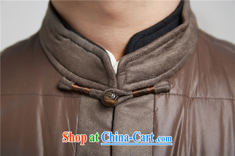 De-tong, thick winter men Tang is a warm vest improved thick, eschewed Chinese clothing dark coffee XXXL pictures, price, brand platters! Elections are good character, the national distribution, so why buy now enjoy more preferential! Health