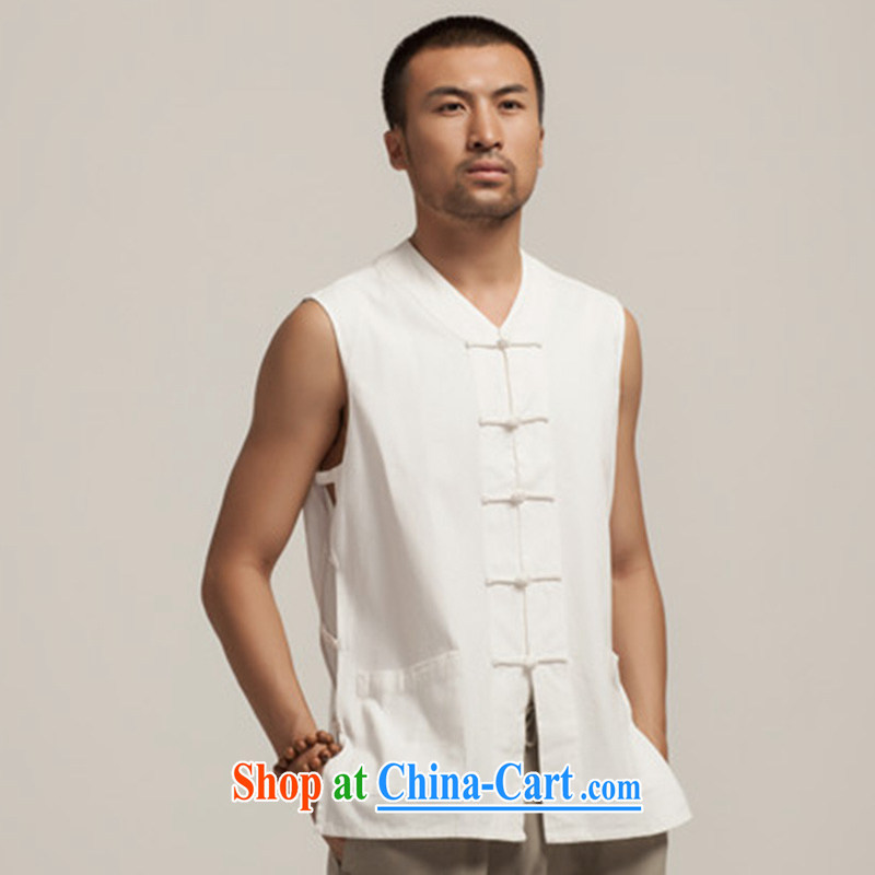 De-tong and hill cotton muslin T-shirts Chinese eschewed a Chinese, shoulder sleeveless sweat back Chinese Wind and summer 2015 white XXXL, wind, and, shopping on the Internet