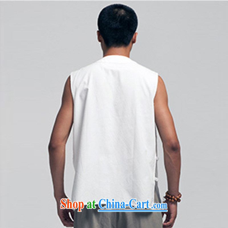 De-tong and hill cotton muslin T-shirts Chinese eschewed a Chinese, shoulder sleeveless sweat back Chinese Wind and summer 2015 white XXXL, wind, and, shopping on the Internet