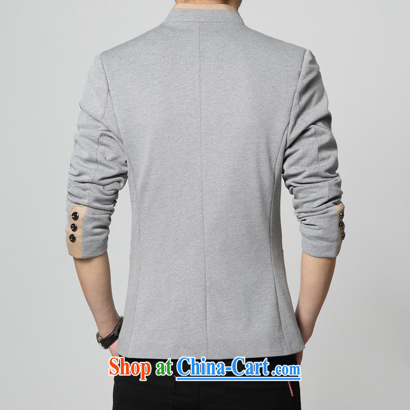 Waxberry 2015 spring new Korean casual male, for small suits, Western jacket smock knit men's beauty would suit gray 185/3, XL Waxberry, shopping on the Internet